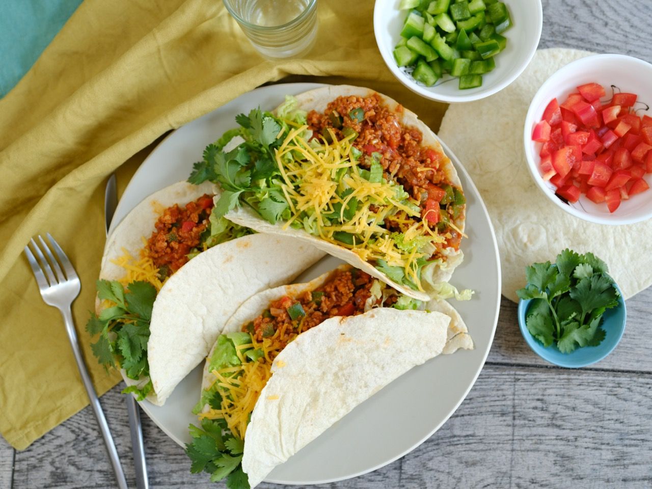 Tortillas au haché végétal par Tossolia Tortillas au haché végétal par Tossolia