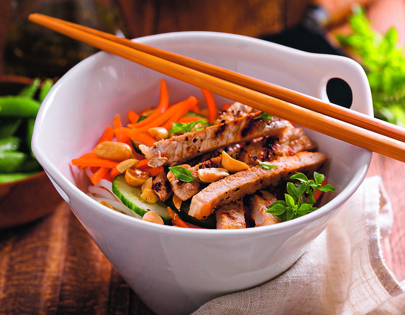 Salade de nouilles chinoises au poulet Salade de nouilles chinoises au poulet